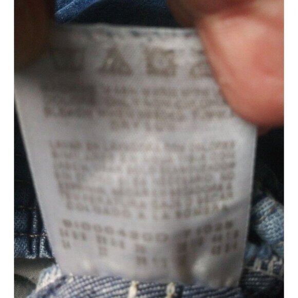 Chic Womens 12P Jeans Pull on Ankle Petite High Rise Blue Elastic Waist Pockets - Picture 6 of 7